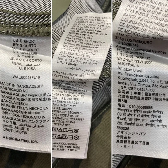 AMAZON ESSENTIALS Women’s Olive Camo Pull-On Knit Jegging Pants S Short - Picture 14 of 15